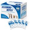 100 Count Hearing Aids Cleaning Wipes Individually Packaged Hearing Aid Audio Wipe Cleaning Towelette Tool Kit Supplies Hearing Aid Accessories Suitable for Hearing Amplifier, Earmold, Earbuds, Earwax view 1