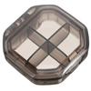SOLUSTRE Portable Weekly Pill Organizer with 4 Separate Compartments, Small Gray Travel Medicine Case, Moisture-Proof Mini Daily Pill Container for Purse and On-the-go Medication Storage view 1