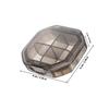 SOLUSTRE Portable Weekly Pill Organizer with 4 Separate Compartments, Small Gray Travel Medicine Case, Moisture-Proof Mini Daily Pill Container for Purse and On-the-go Medication Storage view 2