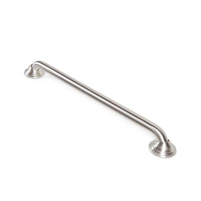 12 inch Grab Bar for Bathroom, Curl Grip, ADA Safety Grip Assist Shower Rail for Elderly and Seniors, Satin Brushed Stainless Steel