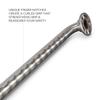 12 inch Grab Bar for Bathroom, Curl Grip, ADA Safety Grip Assist Shower Rail for Elderly and Seniors, Satin Brushed Stainless Steel view 3
