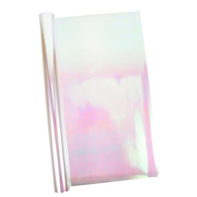 VICASKY Iridescent Flower Wrapping Paper Roll 56cm X 10 Yards, 5.8 Mil Thick Cellophane Wrapper for Floral Bouquet, Basket Packing, Birthday Wrap Craft Supplies