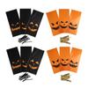 ARTSEWPLY Halloween Pumpkin Candy Storage Bags 240pcs (2 Packs of 120pcs) with Tie Wires, Plastic Wrapping Pouches for Treats, Party Favors, and Festival Packaging view 1
