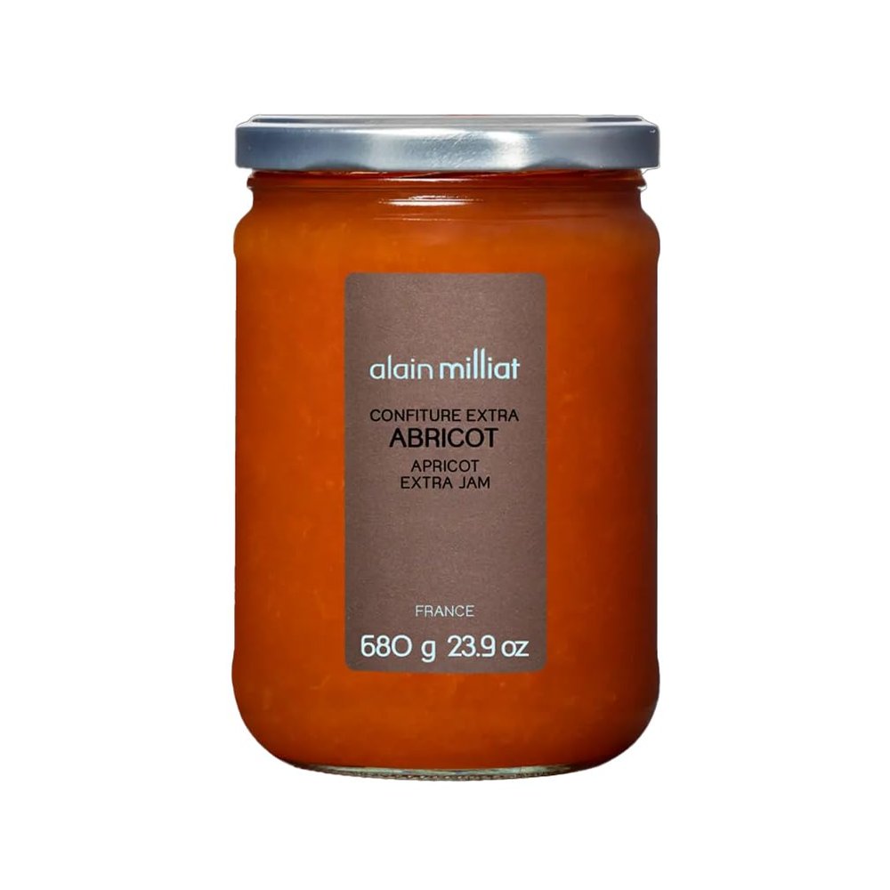 Alain Milliat Apricot Bergeron Jam, (One 300g Glass Jar) | GMO-Free | Imported from France (680g)
