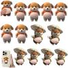 12pc 3D Shiba Inu Dog Belly Stickers,Super Soft Silicone Dimensional Belly Anti-Collision Sticker,Cute Cartoon Big Bellys Puppy Cushioned Protectors Stickers for Phones,Cars & Home Use (12b) view 1
