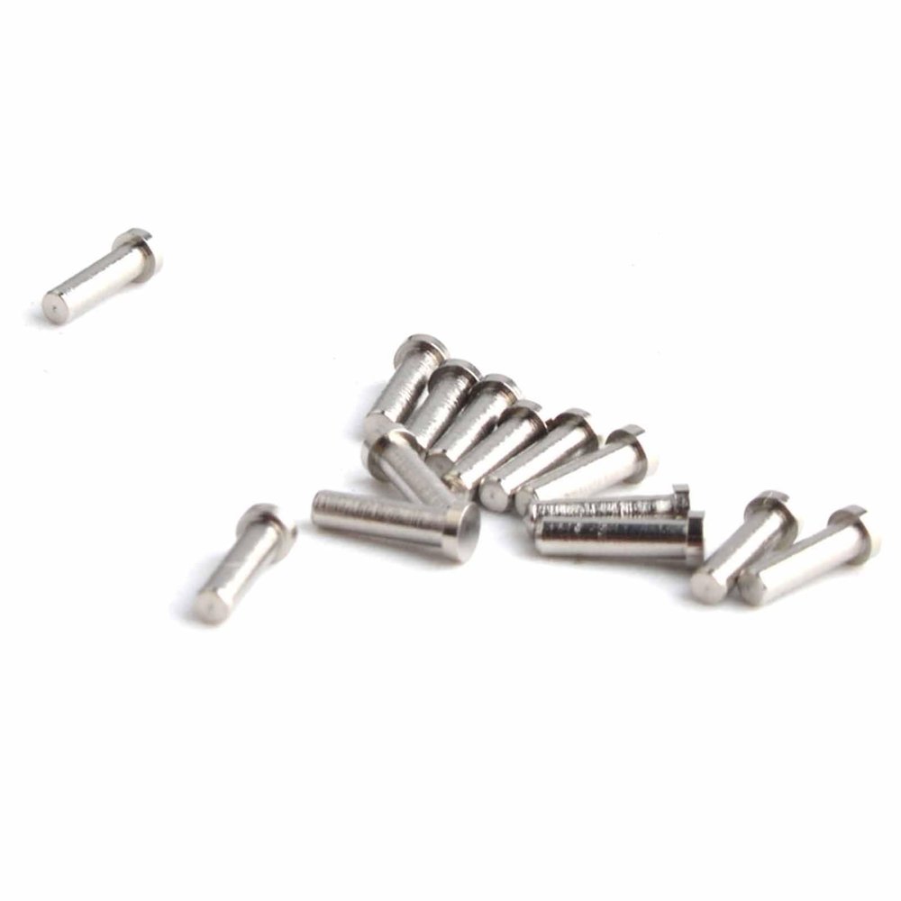 1000pcs Eyeglass Single Rivets Single Metal Pin for Eyeglass Hinges Or Temples Glasses Parts Replacement(1.6X1.18X6MM)