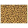 Leopard Print Edible Image for Cake11.02x7.64in/28x19.4cm Cheetah Cake Topper Wrap StripsGlutinous Rice Paper Borders for Women's Birthday Party Decoration Supplies view 1