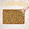 Leopard Print Edible Image for Cake11.02x7.64in/28x19.4cm Cheetah Cake Topper Wrap StripsGlutinous Rice Paper Borders for Women's Birthday Party Decoration Supplies view 3