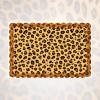 Leopard Print Edible Image for Cake11.02x7.64in/28x19.4cm Cheetah Cake Topper Wrap StripsGlutinous Rice Paper Borders for Women's Birthday Party Decoration Supplies view 4