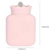 MOPFOL 500ml Silicone Hot Water Bottle with Knitted Cover Leak-Proof Portable Reusable Hand Warmer for Home Warmth and Travel(Pink) view 2