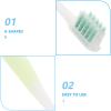 PRETYZOOM Adult U-Shaped Toothbrush for Braces with Soft Bristles, Plaque Remover Gum Brush for Cleaning and Care, Green Manual Toothbrush for Brackets and Wires view 3