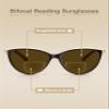 EYEGUARD Bifocal Reading Sunglasses for Women,Stylish Sun Readers Glasses UV400 Protection Outdoor Reading Glasses +2.75 view 4