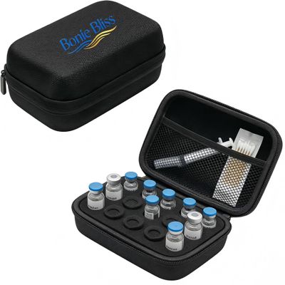 Bonie Bliss 15 Slots Insulin Vial Case, Peptide case for Fridge, Vial Protector Case, Peptide Holder, Standard 3ml and 10ml Vial, Black