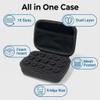 Bonie Bliss 15 Slots Insulin Vial Case, Peptide case for Fridge, Vial Protector Case, Peptide Holder, Standard 3ml and 10ml Vial, Black view 3
