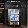 50L Electric Cigar Humidor Cabinet with Silent Heating Cooling System Spanish Cedar Wood Shelves Drawer for Cigars Storage view 3