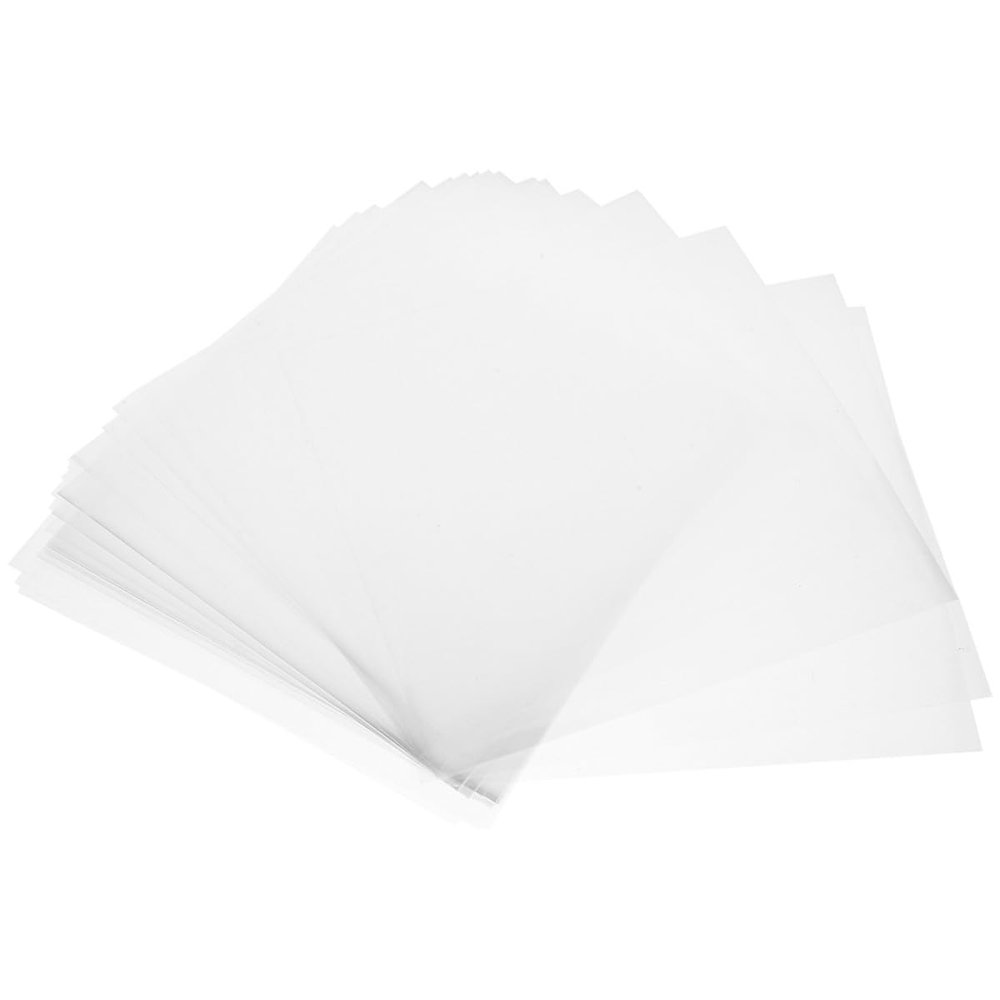 EXAOMBLE Waterproof Cellophane Paper Sheets 20x20cm, 2.2 Mil Thickness, 100pcs Candy Wrapping Wraps for Bouquet and DIY Craft Supplies
