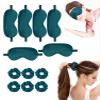 12Pcs Silk Sleep Masks Satin Eye Mask Silky Eyes Cover Blindfold Eyeshade Hair Ties Scrunchy Travel Bridesmaids Gifts view 1