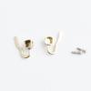 100sets Nose Pad Arm for Eyeglass Frame Screw On, Pad Arm for Repairing Glasses Frame with Screws view 3