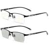 willochra Business Sun Photochromic Multifocus Progressive Rectangular Reading Glasses Men Transition Multifocal Readers (black, 0, x) view 1