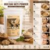 Neotea Multani Mitti Powder (Fuller's Earth) | Natural Fine Clay Powder for Face Packs, Hair Masks & DIY Skincare | 100% Pure | No Added Colors or Preservatives | External Use Only 300 Gm (10.58 OZ) view 4