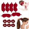 12Pcs Silk Sleep Masks Satin Eye Mask Silky Eyes Cover Blindfold Eyeshade Hair Ties Scrunchy Travel Bridesmaids Gifts view 1