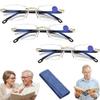 2026 New Auto Focus Glasses Self Adjusting, Intelligent Dual Focus Glasses for Women, Clarity Blue Glassess (3Pcs*Gold) view 1