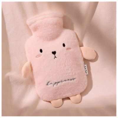 1000Ml Cute Pig Bunny Hot Water Bottle Water-Filled Warm Bag Compress Belly Size Plush Baby Girl Warmer(500ml)