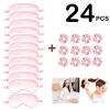 24Pcs Satin Eye Mask Silk Sleep Masks Silky Eyes Cover Blackout Blindfold Eyeshade Scrunchies Hair Ties Travel Wedding Gift view 2