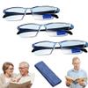 2026 New Auto Focus Glasses Self Adjusting, Intelligent Dual Focus Glasses for Women, Clarity Blue Glassess (3Pcs*Blue)