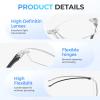 2026 New Auto Focus Glasses Self Adjusting, Intelligent Dual Focus Glasses for Women, Clarity Blue Glassess (3Pcs*Blue) view 4