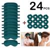 24Pcs Satin Eye Mask Silk Sleep Masks Silky Eyes Cover Blackout Blindfold Eyeshade Scrunchies Hair Ties Travel Wedding Gift view 2