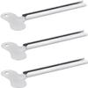 3 Pcs Silvery Metal Tube Squeezer Keys, Toothpaste Metal Hair Dye Color Key Roller Dispenser Tool Durable Processingl, Daily Living Tube Squeezing Aids view 1