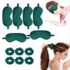 12Pcs Silk Sleep Masks Satin Eye Mask Silky Eyes Cover Blindfold Eyeshade Hair Ties Scrunchy Travel Bridesmaids Gifts view 1