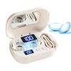 colatry Ultrasonic Contact Lens Cleaner Machine, Portable Rechargeable Eye Contact Cleaner with Vanity Mirror, Compact Contacts Lens Case for Home Travel Office view 1