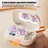 colatry Ultrasonic Contact Lens Cleaner Machine, Portable Rechargeable Eye Contact Cleaner with Vanity Mirror, Compact Contacts Lens Case for Home Travel Office view 2