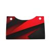 Red Black Tissue Box Cover Rectangle, PU Leather Tissue Box Holder Stylish Facial Tissue Case Modern Decorative Facial Paper Organizer Dispenser for Tabletop, Bathroom, Car view 2