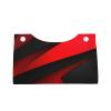 Red Black Tissue Box Cover Rectangle, PU Leather Tissue Box Holder Stylish Facial Tissue Case Modern Decorative Facial Paper Organizer Dispenser for Tabletop, Bathroom, Car view 4
