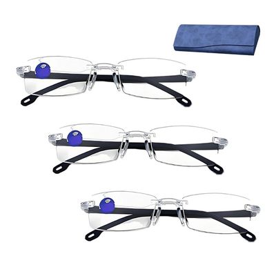 2026 New Intelligent Dual Focus Glasses for Women, Auto Focus Glasses Self Adjusting, Auto Adjusting Glassess (3Pcs*White,+4)