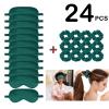 24Pcs Satin Eye Mask Silk Sleep Masks Silky Eyes Cover Blackout Blindfold Eyeshade Scrunchies Hair Ties Travel Wedding Gift view 2