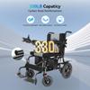 WalkFeel Electric Wheelchairs for Adults Foldable, Wheelchair 15 Miles Long Travel Range, 360 Joystick Control Electric Wheelchair, Support 330 lbs Black view 4
