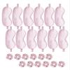 24Pcs Satin Eye Mask Silk Sleep Masks Silky Eyes Cover Blackout Blindfold Eyeshade Scrunchies Hair Ties Travel Wedding Gift view 1