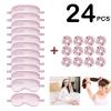 24Pcs Satin Eye Mask Silk Sleep Masks Silky Eyes Cover Blackout Blindfold Eyeshade Scrunchies Hair Ties Travel Wedding Gift view 2