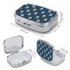 VAFZASC Purse Pocket Pill Box Cute Fox Christmas 2 Compartment, Cute Metal Pill Case with Mirror for Travel Vitamin Fish Oil view 2