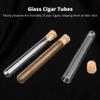 10 Pcs Cigar Tubes, 1.1Oz Test Glass Tubes with Corks, 0.795.91 Storage Transparent Containers for Bath Salt, Candies, Liquid, Nice Seal Vials for Scientific Experiments, Party Favors view 3