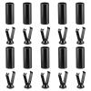 Fampery 10-Pack Aglets for Shoelaces - Premium Alloy Aglet Shoe Lace End Tips - Hoodie String Ends Cylindrical Shoelace Tips Replacement for Shoes Clothes Sneakers DIY Repairing view 1