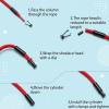 Fampery 10-Pack Aglets for Shoelaces - Premium Alloy Aglet Shoe Lace End Tips - Hoodie String Ends Cylindrical Shoelace Tips Replacement for Shoes Clothes Sneakers DIY Repairing view 4