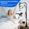 SOLENARA CPAP Hose Holder for Bed Adjustable CPAP Stand, Tangle-Free Hose Lift, Prevent Blockage and Leakage, Easy Setup, Bedside & Travel Use, No Drilling (Black) view 4