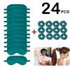24Pcs Satin Eye Mask Silk Sleep Masks Silky Eyes Cover Blackout Blindfold Eyeshade Scrunchies Hair Ties Travel Wedding Gift view 2