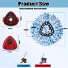 6PCS Spin Mop Replacement Heads,with Only Fit for RinseClean 2-Tank System,Machine Washable & Easy to Replace.Including 4 Spin mop Replacement Heads, 2 Brush Head view 2