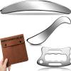 Rena Chris Muscle Scraper Tool Set, Stainless Steel Body Gua Sha for Physical Therapy, Deep Tissue Massage & Lymphatic Drainage, Travel Pouch & Guide Included (3-Piece Kit) view 1